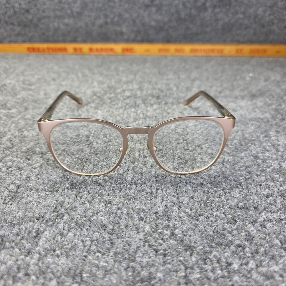 Theory Rflkt Eyewear Eyeglasses Frame Unisex Metal Round Full Rim 50-19-140